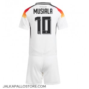 Saksa Jamal Musiala #10 Kotipaita Lapsille EM-Kisat 2024 Lyhythihainen (+ shortsit)